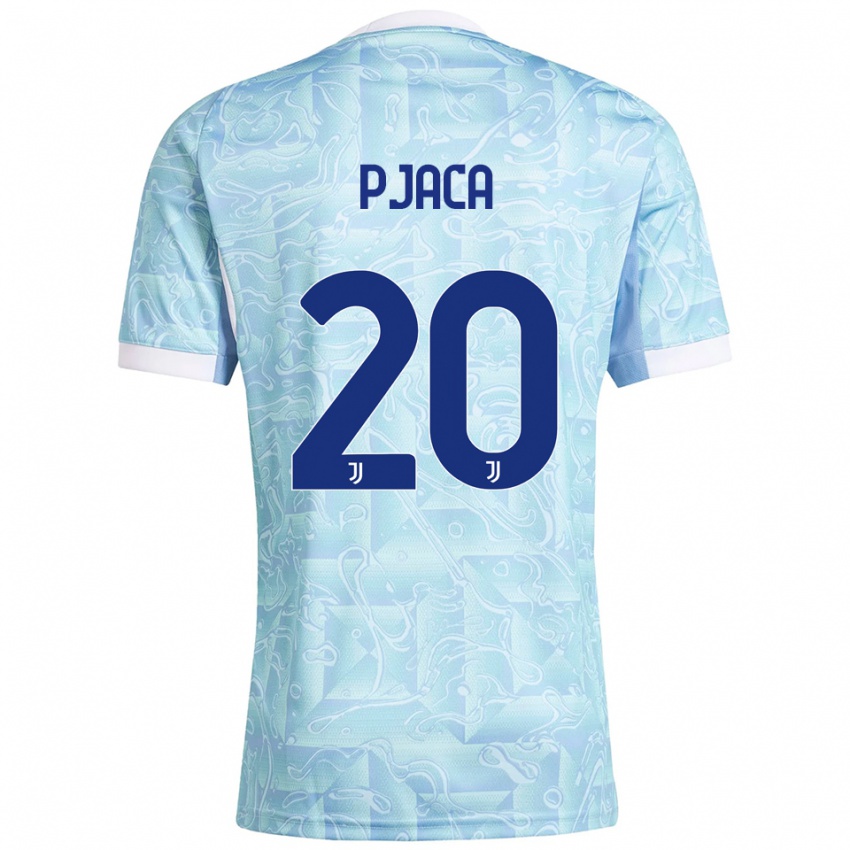 ילדים מרקו פיאצה #20 תכלת צהוב הרחק ג'רזי 2025/26 חולצה קצרה