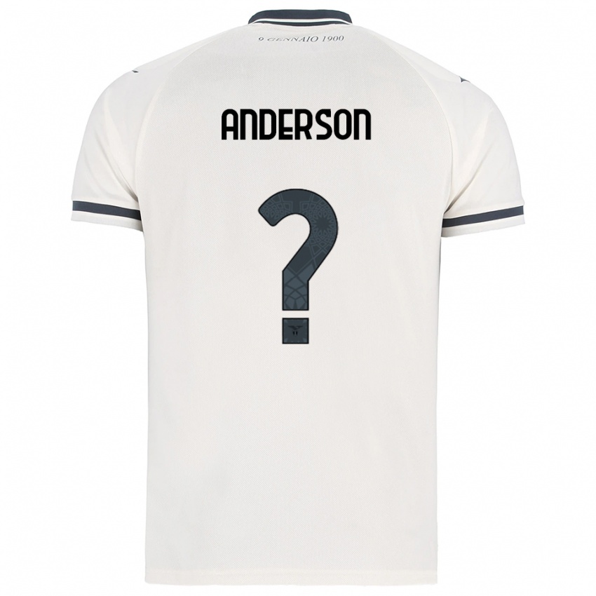 ילדים אנדרה אנדרסון #0 לבן נייבי הרחק ג'רזי 2025/26 חולצה קצרה