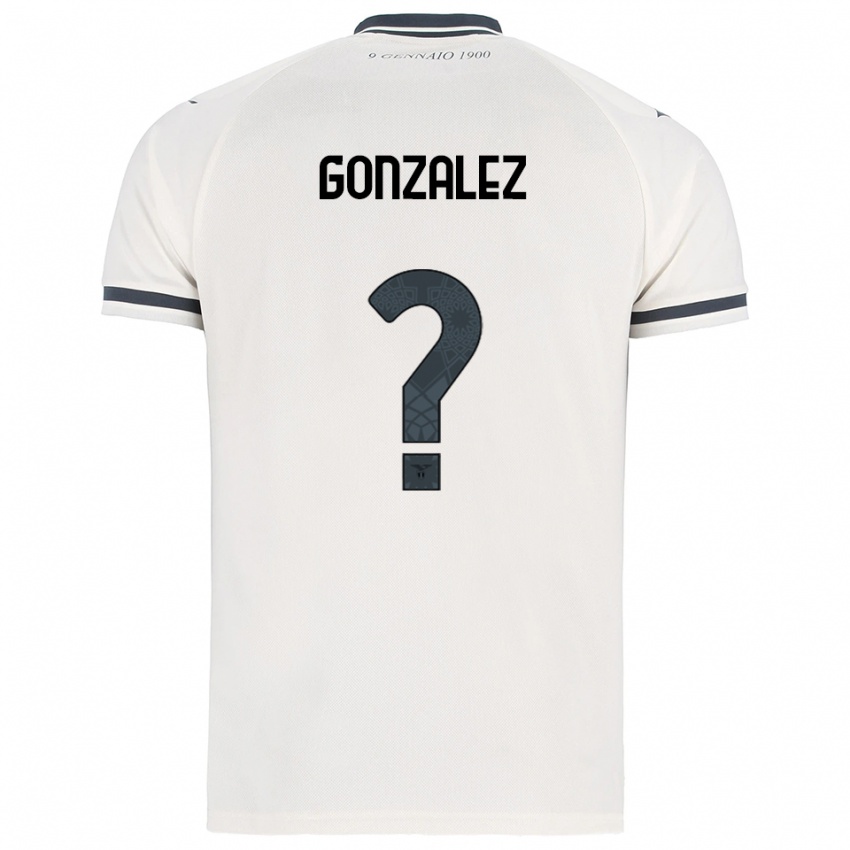 ילדים דייגו גונסאלס פולנקו #0 לבן נייבי הרחק ג'רזי 2025/26 חולצה קצרה