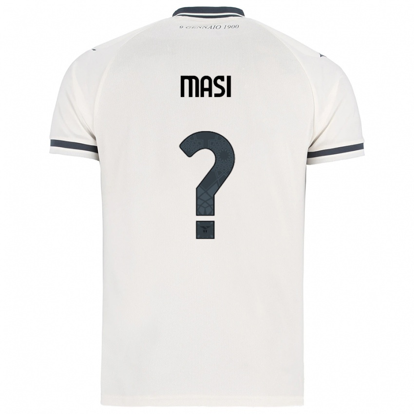 ילדים ניקולס מאסי #0 לבן נייבי הרחק ג'רזי 2025/26 חולצה קצרה