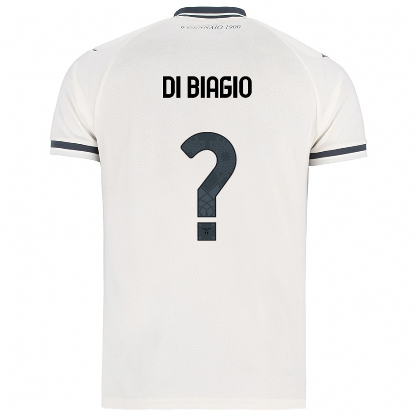 ילדים סימון די ביאג'יו #0 לבן נייבי הרחק ג'רזי 2025/26 חולצה קצרה