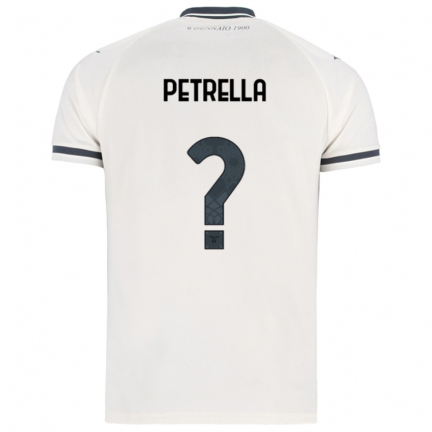 ילדים Anthony Petrella #0 לבן נייבי הרחק ג'רזי 2025/26 חולצה קצרה