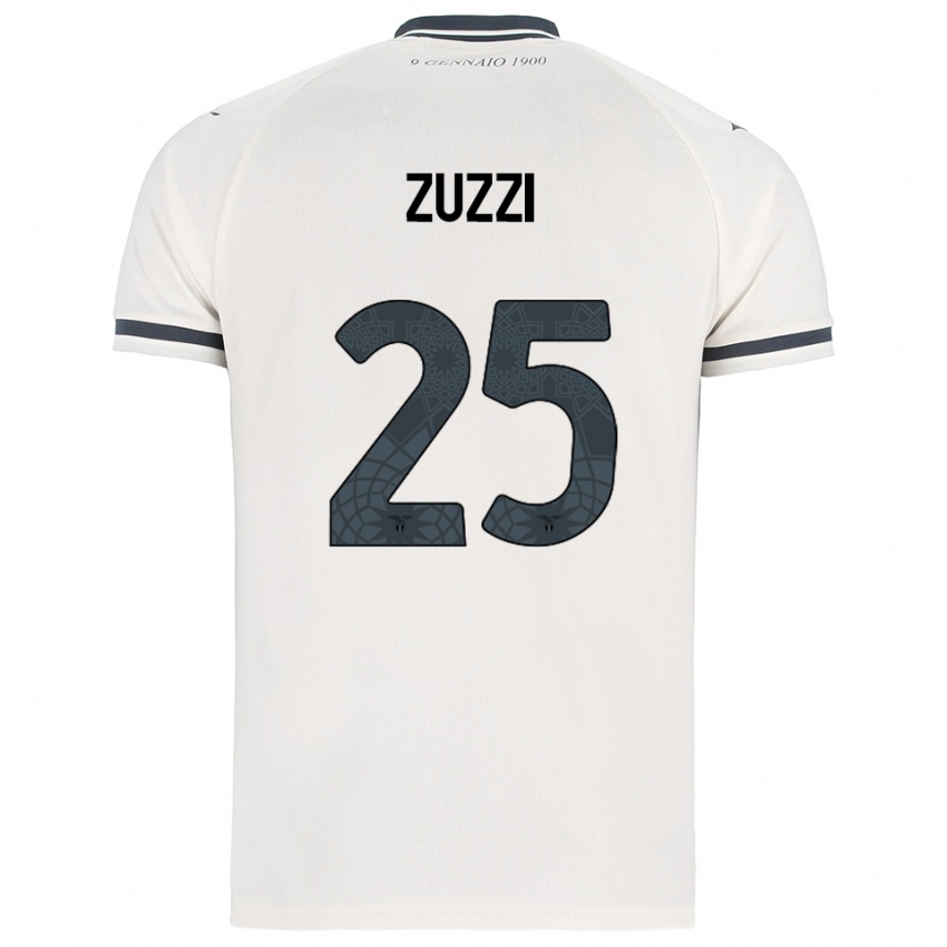 ילדים ג׳ורג׳יה זוצי #25 לבן נייבי הרחק ג'רזי 2025/26 חולצה קצרה