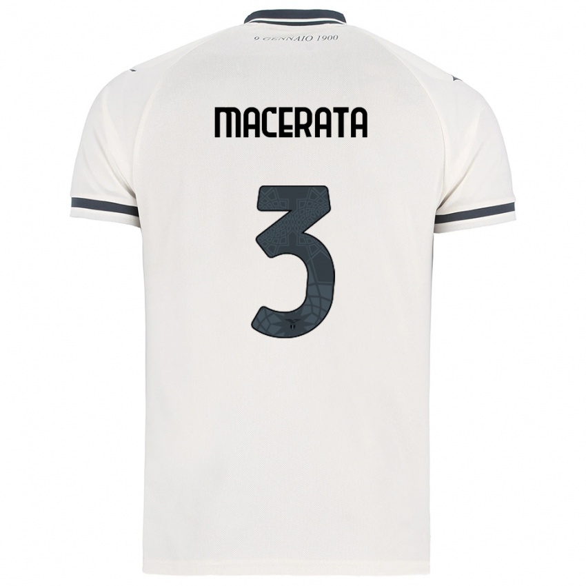 ילדים פרנצ׳סקו מסראטה #3 לבן נייבי הרחק ג'רזי 2025/26 חולצה קצרה