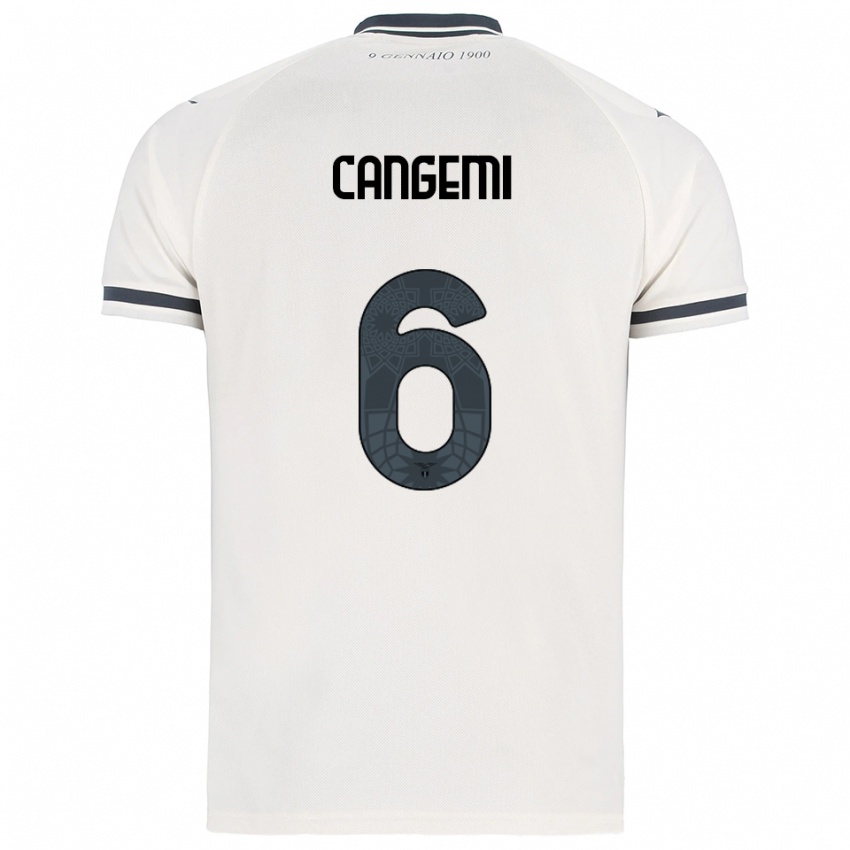 ילדים עמנואל קנגמי #6 לבן נייבי הרחק ג'רזי 2025/26 חולצה קצרה