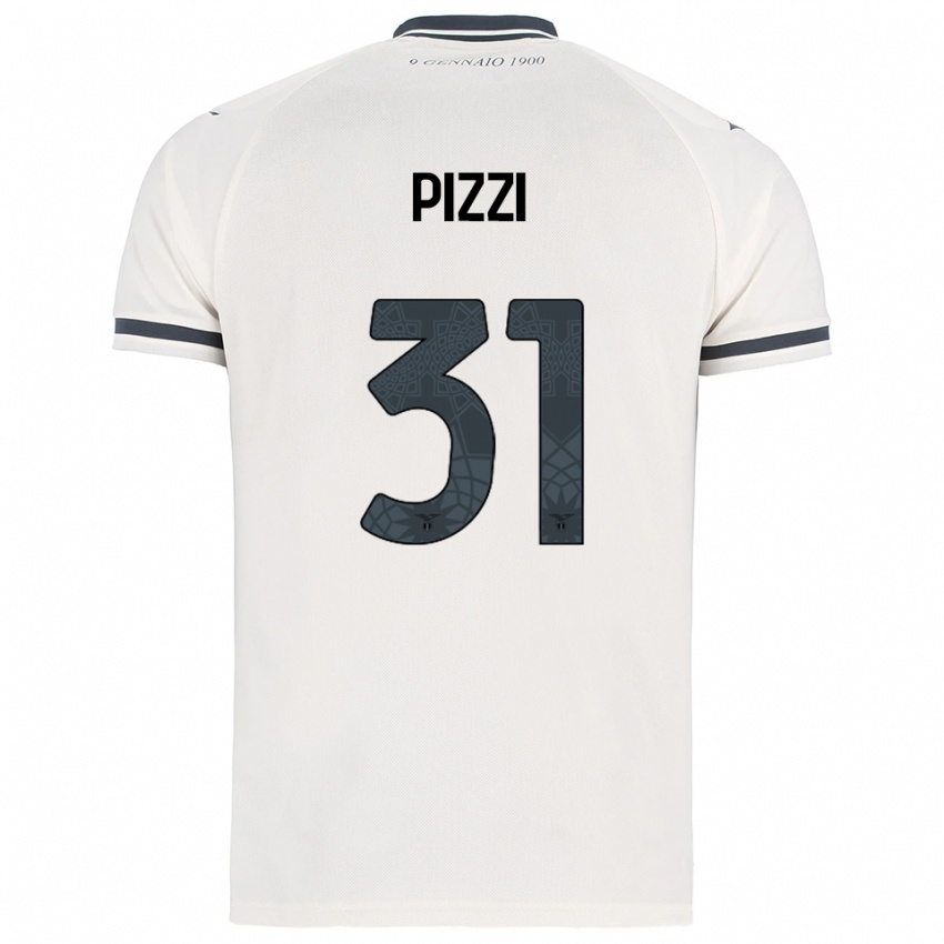 ילדים Giorgia Pizzi #31 לבן נייבי הרחק ג'רזי 2025/26 חולצה קצרה