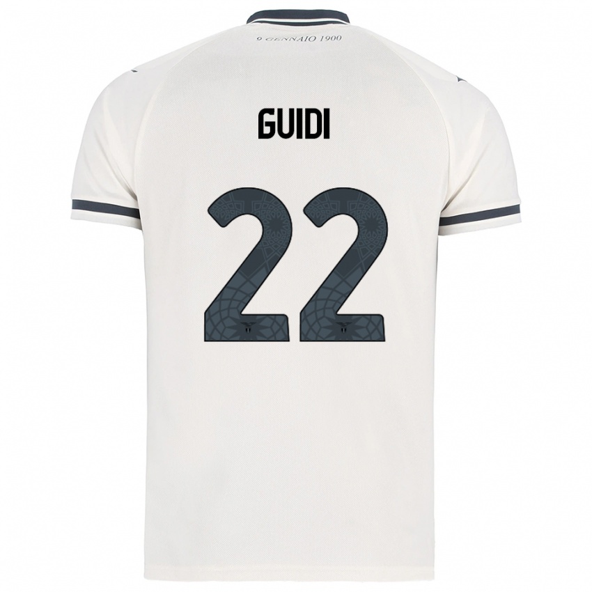 ילדים אמה גווידי #22 לבן נייבי הרחק ג'רזי 2025/26 חולצה קצרה