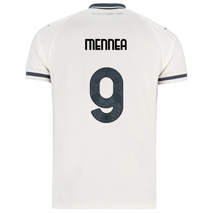 ילדים לוקאס כרמיין מניאה #9 לבן נייבי הרחק ג'רזי 2025/26 חולצה קצרה