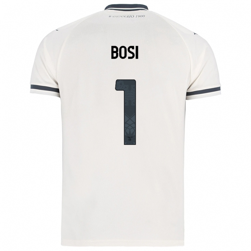 ילדים ג'ואל בוסי #1 לבן נייבי הרחק ג'רזי 2025/26 חולצה קצרה