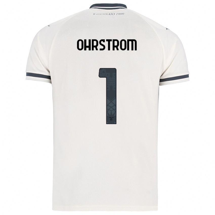 ילדים סטפני אוהרשטרום #1 לבן נייבי הרחק ג'רזי 2025/26 חולצה קצרה