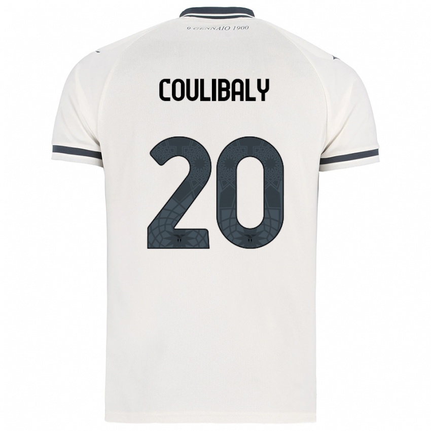 ילדים לרסון קוליבאלי #20 לבן נייבי הרחק ג'רזי 2025/26 חולצה קצרה ילדים לרסון קוליבאלי #20 לבן נייבי הרחק ג'רזי 2025/26 חולצה קצרה