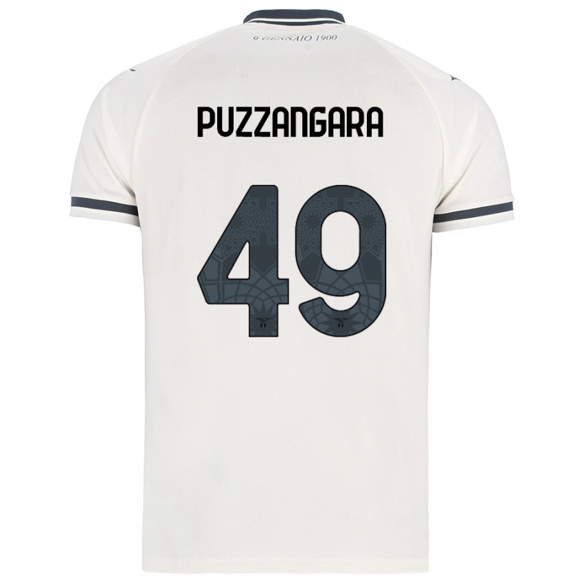 ילדים אנג׳לו אנטוניו פוזאנגארה #49 לבן נייבי הרחק ג'רזי 2025/26 חולצה קצרה