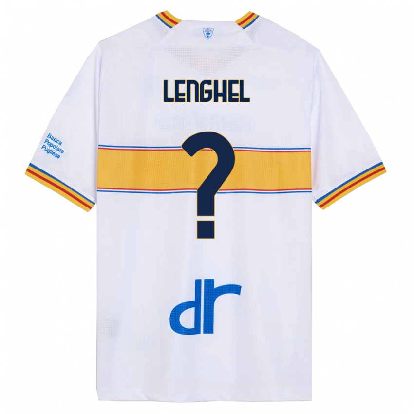 ילדים Edmond Lenghel #0 לבן צהוב הרחק ג'רזי 2025/26 חולצה קצרה