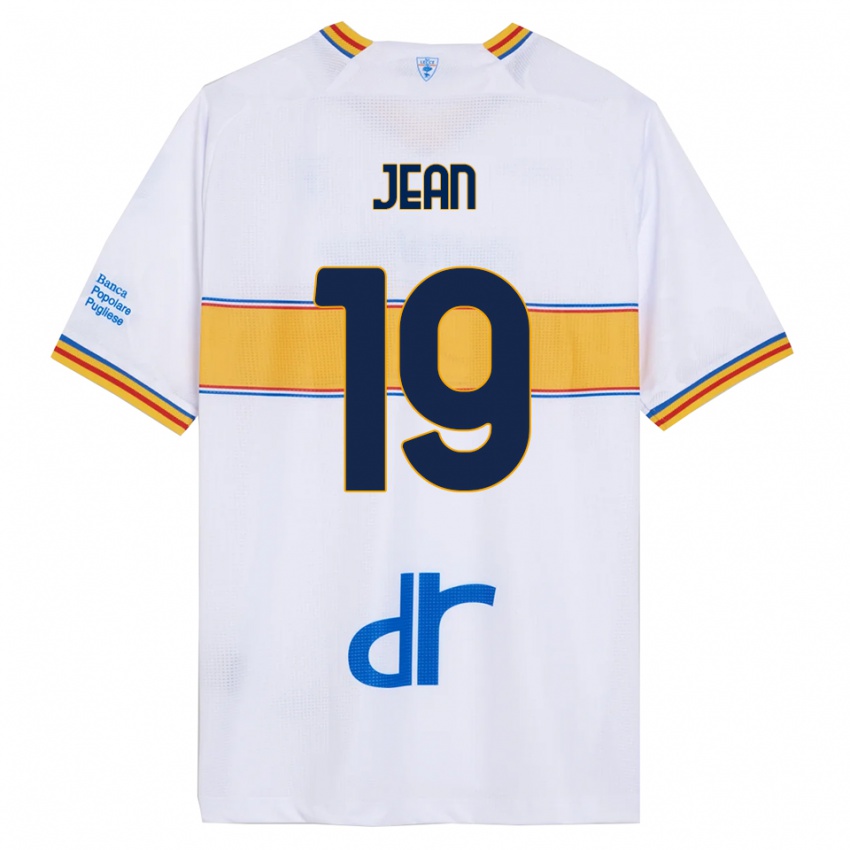 ילדים גבי ז'אן #19 לבן צהוב הרחק ג'רזי 2025/26 חולצה קצרה