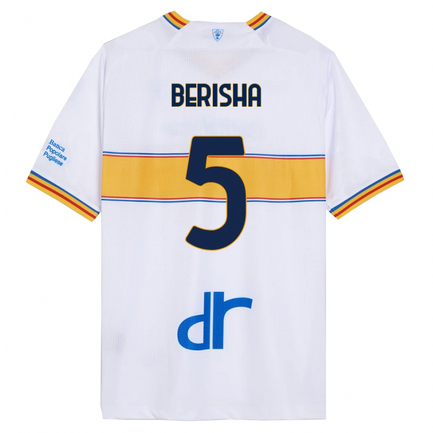 ילדים מעדון ברישה #5 לבן צהוב הרחק ג'רזי 2025/26 חולצה קצרה