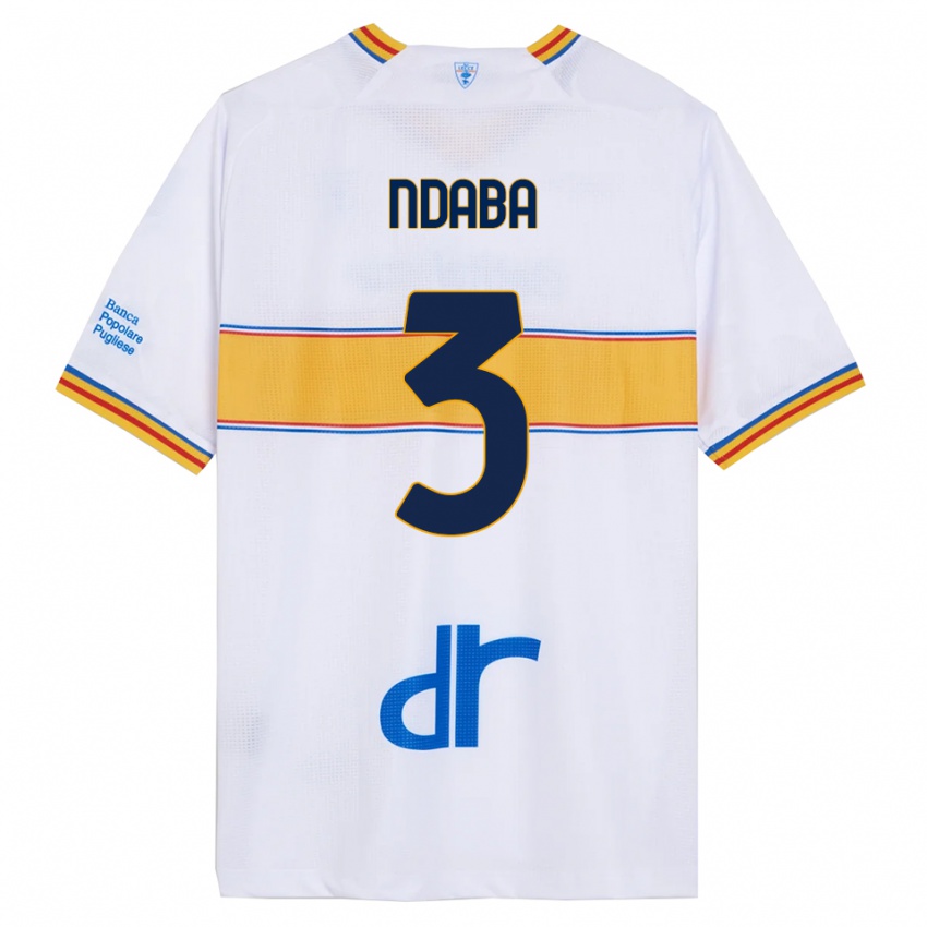 ילדים קורי אנדאבא #3 לבן צהוב הרחק ג'רזי 2025/26 חולצה קצרה