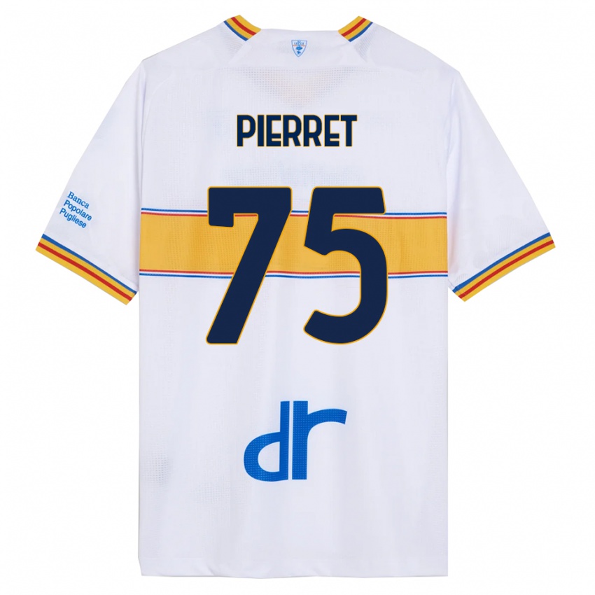 ילדים באלתאזאר פיירט #75 לבן צהוב הרחק ג'רזי 2025/26 חולצה קצרה