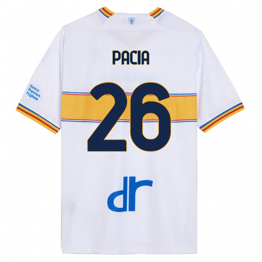 ילדים פביאנו פאסיה #26 לבן צהוב הרחק ג'רזי 2025/26 חולצה קצרה