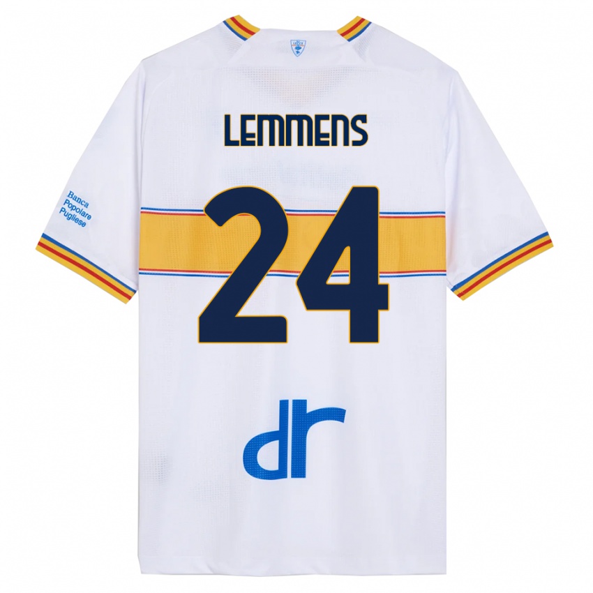 ילדים מאטס לאנטג' למנס #24 לבן צהוב הרחק ג'רזי 2025/26 חולצה קצרה