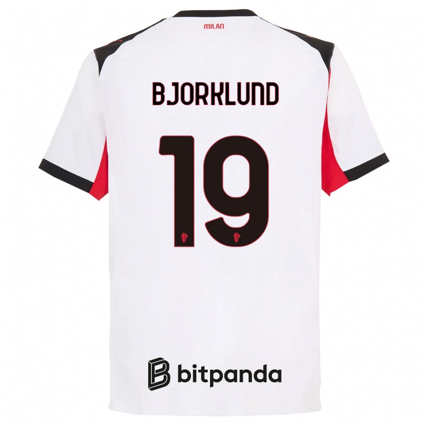 ילדים לוקאס ביוקלונד #19 לבן שחור הרחק ג'רזי 2025/26 חולצה קצרה