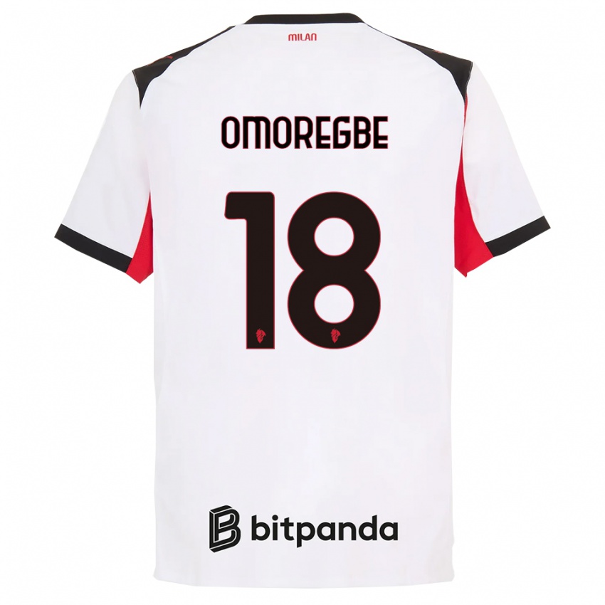 ילדים בוב מרפי אומורגב #18 לבן שחור הרחק ג'רזי 2025/26 חולצה קצרה