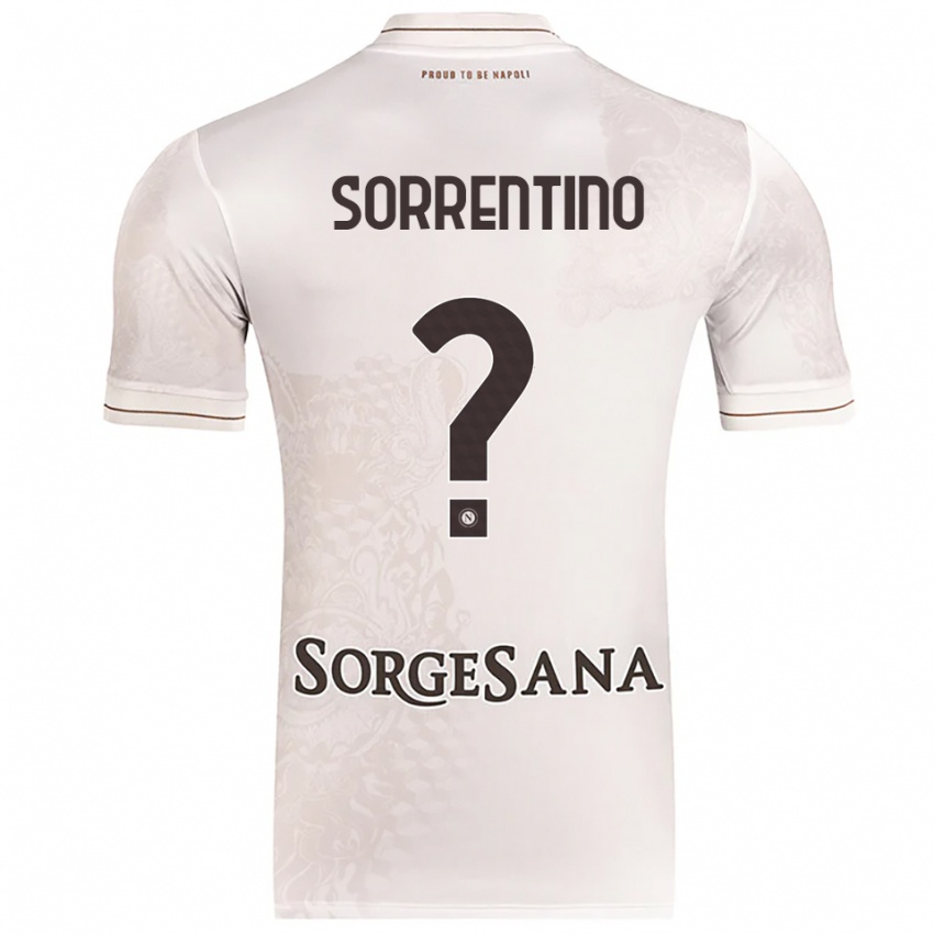 ילדים Andrea Sorrentino #0 שמפניה חום הרחק ג'רזי 2025/26 חולצה קצרה