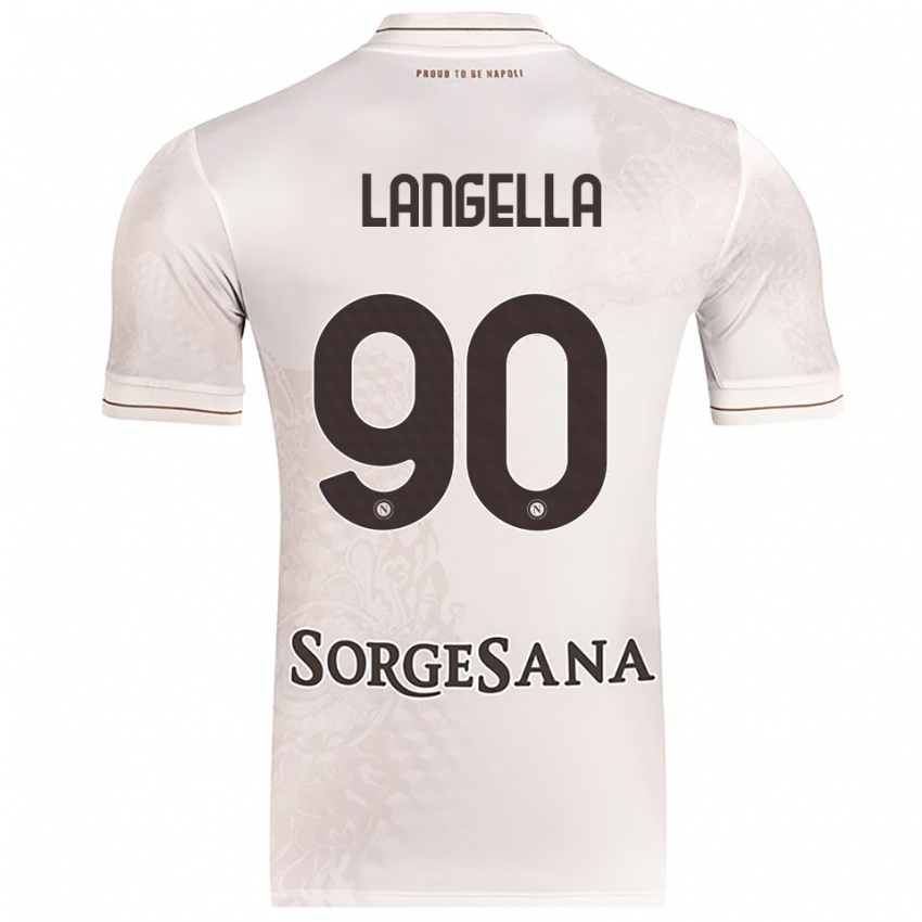 ילדים Gabriella Langella #90 שמפניה חום הרחק ג'רזי 2025/26 חולצה קצרה