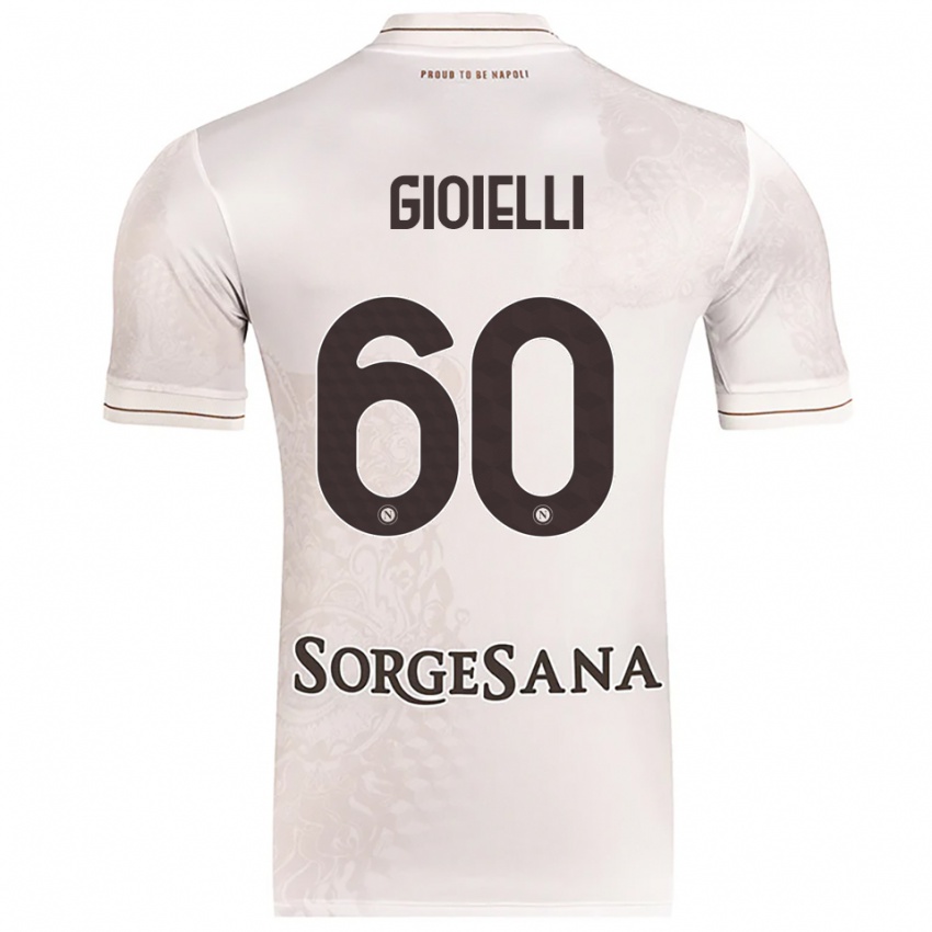 ילדים Francesco Gioielli #60 שמפניה חום הרחק ג'רזי 2025/26 חולצה קצרה