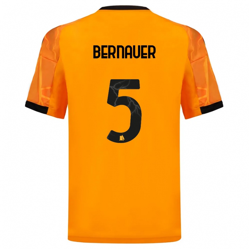 ילדים Vanessa Bernauer #5 כתום שחור הרחק ג'רזי 2025/26 חולצה קצרה