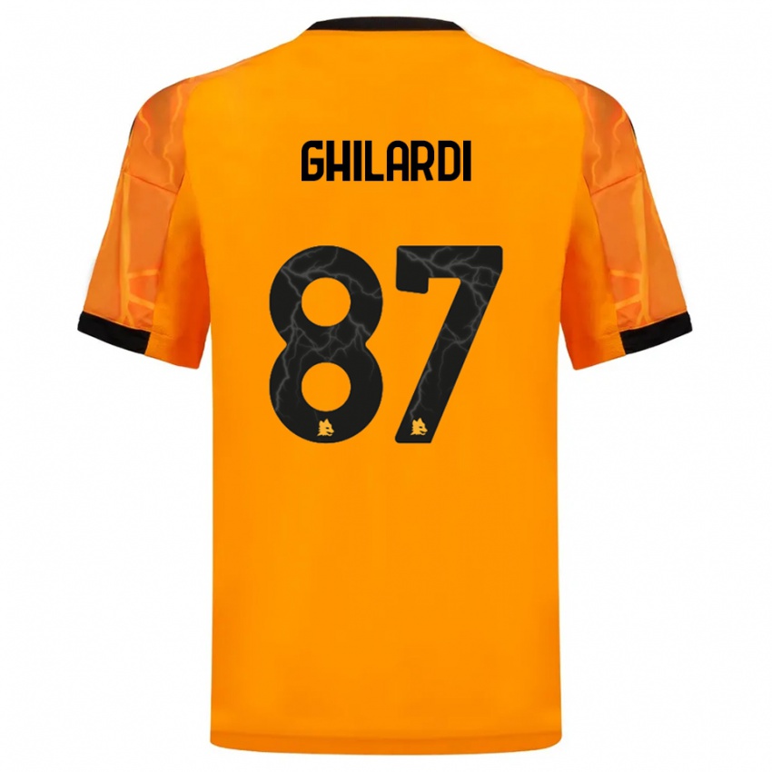 ילדים דניאלה גילרדי #87 כתום שחור הרחק ג'רזי 2025/26 חולצה קצרה