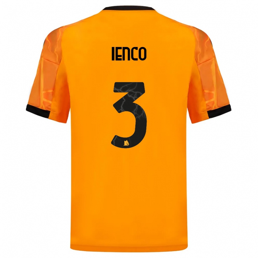 ילדים סימון איינקו #3 כתום שחור הרחק ג'רזי 2025/26 חולצה קצרה