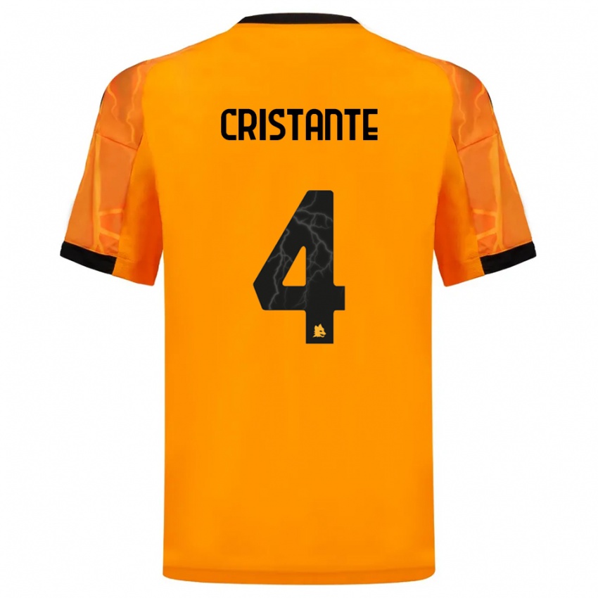 ילדים בריאן כריסטנטה #4 כתום שחור הרחק ג'רזי 2025/26 חולצה קצרה