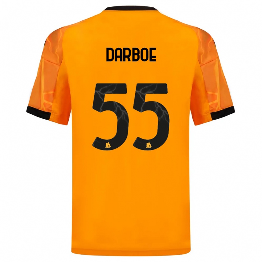 ילדים אברימה דרבו #55 כתום שחור הרחק ג'רזי 2025/26 חולצה קצרה