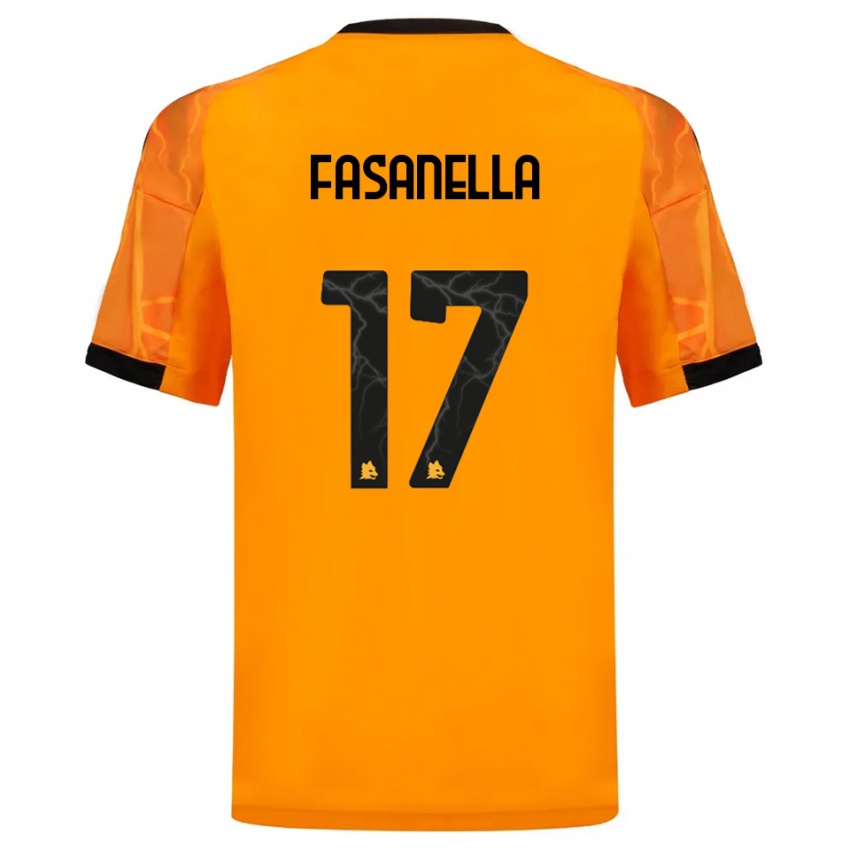 ילדים Rafael Ximenez Fasanella #17 כתום שחור הרחק ג'רזי 2025/26 חולצה קצרה