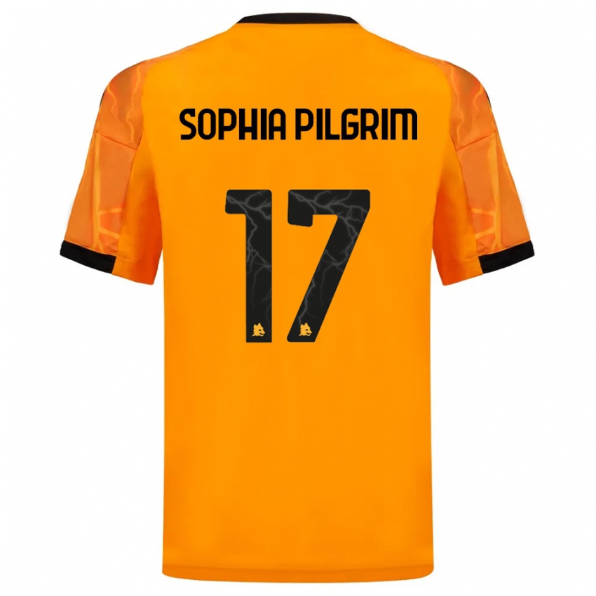 ילדים אלאיה פילגרים #17 כתום שחור הרחק ג'רזי 2025/26 חולצה קצרה