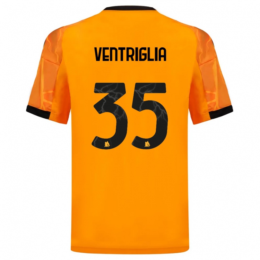 ילדים רוזאנה ונטריליה #35 כתום שחור הרחק ג'רזי 2025/26 חולצה קצרה