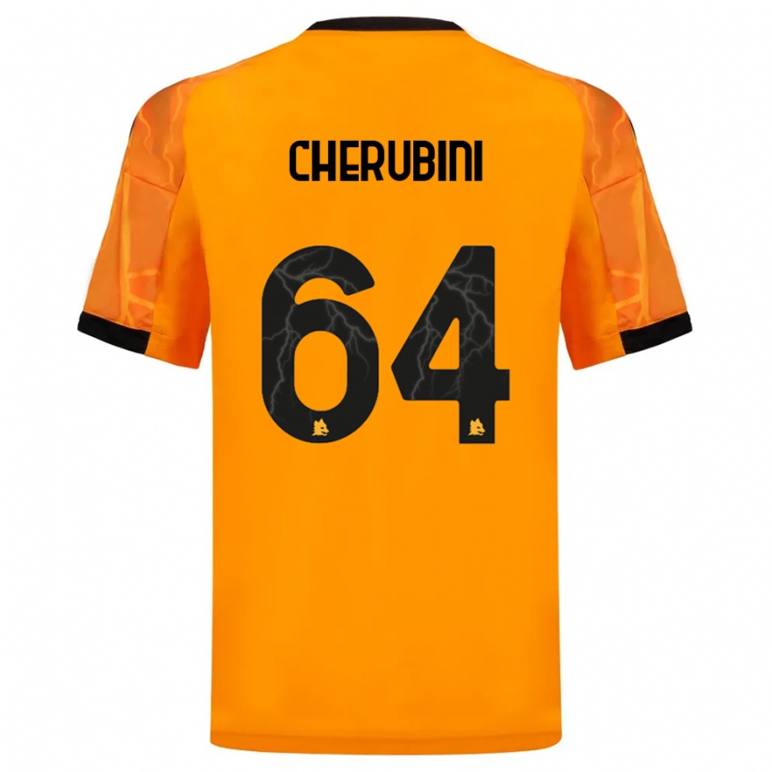 ילדים לואיג'י צ'רוביני #64 כתום שחור הרחק ג'רזי 2025/26 חולצה קצרה