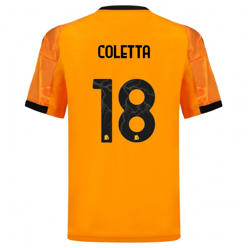 ילדים פדריקו קולטה #18 כתום שחור הרחק ג'רזי 2025/26 חולצה קצרה