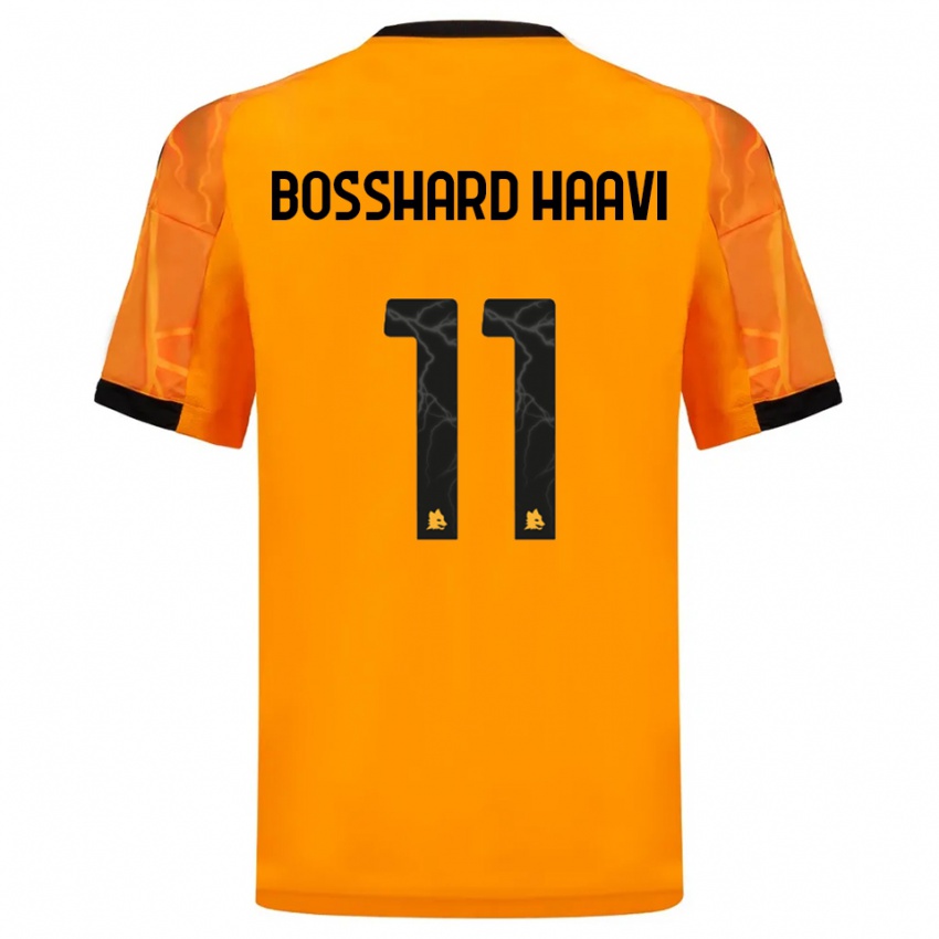 ילדים Emilie Bosshard Haavi #11 כתום שחור הרחק ג'רזי 2025/26 חולצה קצרה