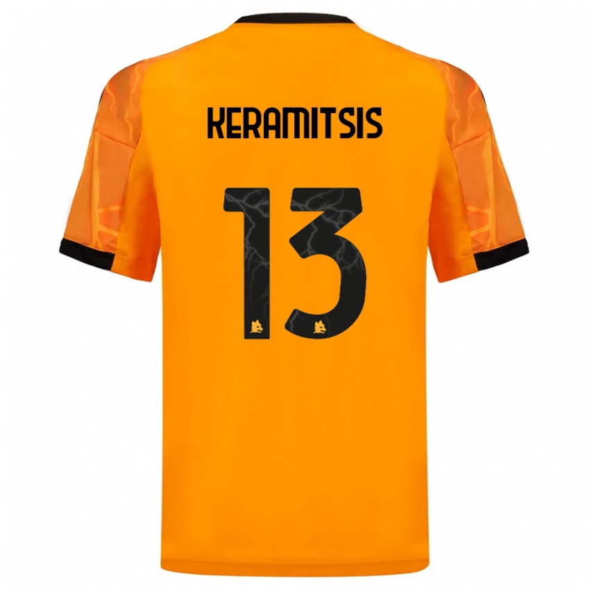 ילדים דימיטריוס קרמיציס #13 כתום שחור הרחק ג'רזי 2025/26 חולצה קצרה