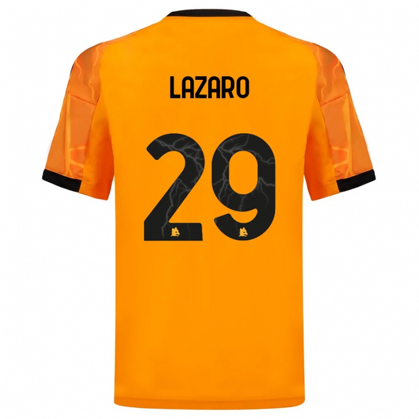 ילדים פאלומה לאזארו #29 כתום שחור הרחק ג'רזי 2025/26 חולצה קצרה