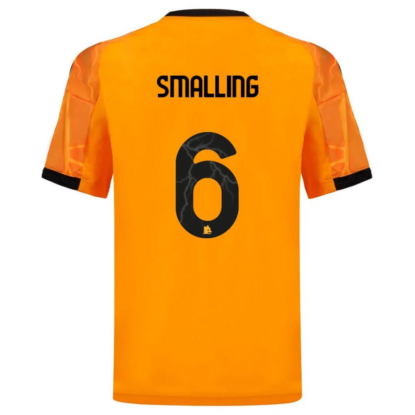 ילדים כריס סמולינג #6 כתום שחור הרחק ג'רזי 2025/26 חולצה קצרה