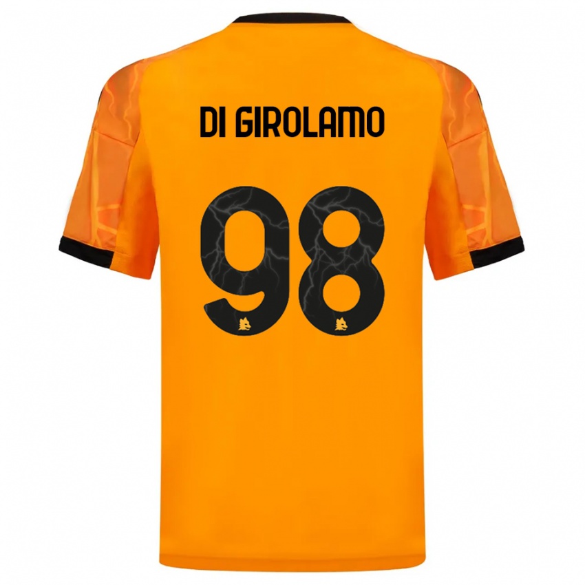 ילדים Anita Di Girolamo #98 כתום שחור הרחק ג'רזי 2025/26 חולצה קצרה