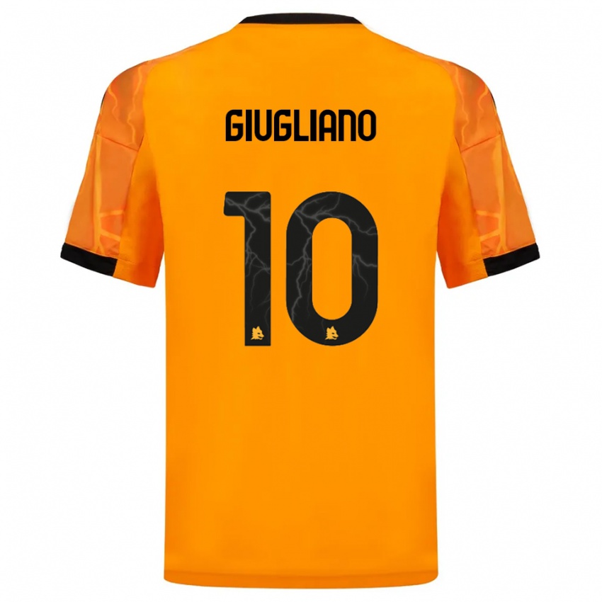 ילדים מנואלה ג'וליאנו #10 כתום שחור הרחק ג'רזי 2025/26 חולצה קצרה