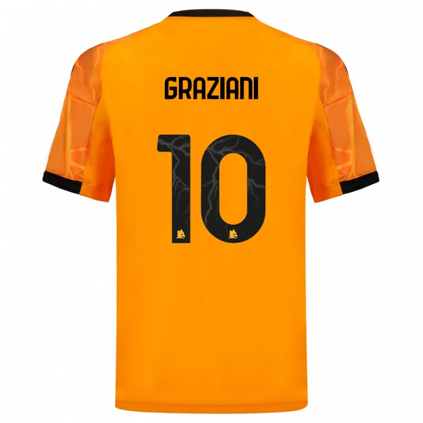 ילדים לאונרדו גרציאני #10 כתום שחור הרחק ג'רזי 2025/26 חולצה קצרה