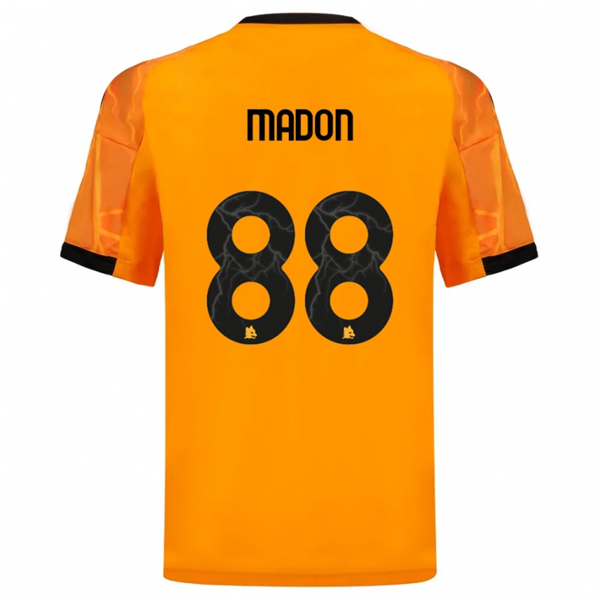 ילדים מאיה מדון #88 כתום שחור הרחק ג'רזי 2025/26 חולצה קצרה