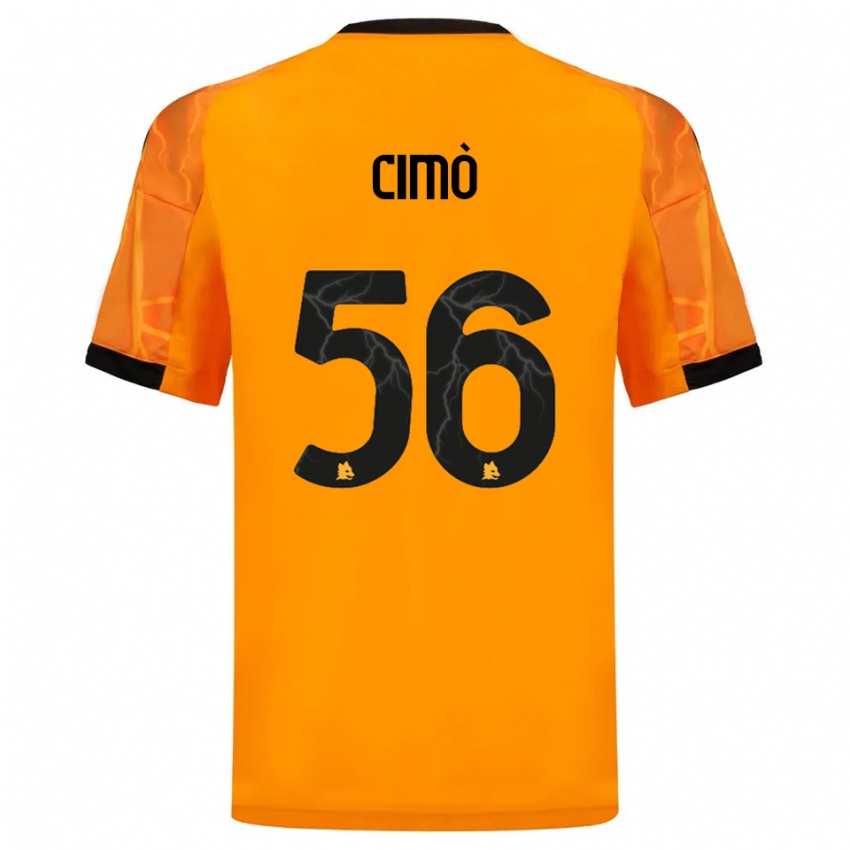 ילדים Giada Cimò #56 כתום שחור הרחק ג'רזי 2025/26 חולצה קצרה