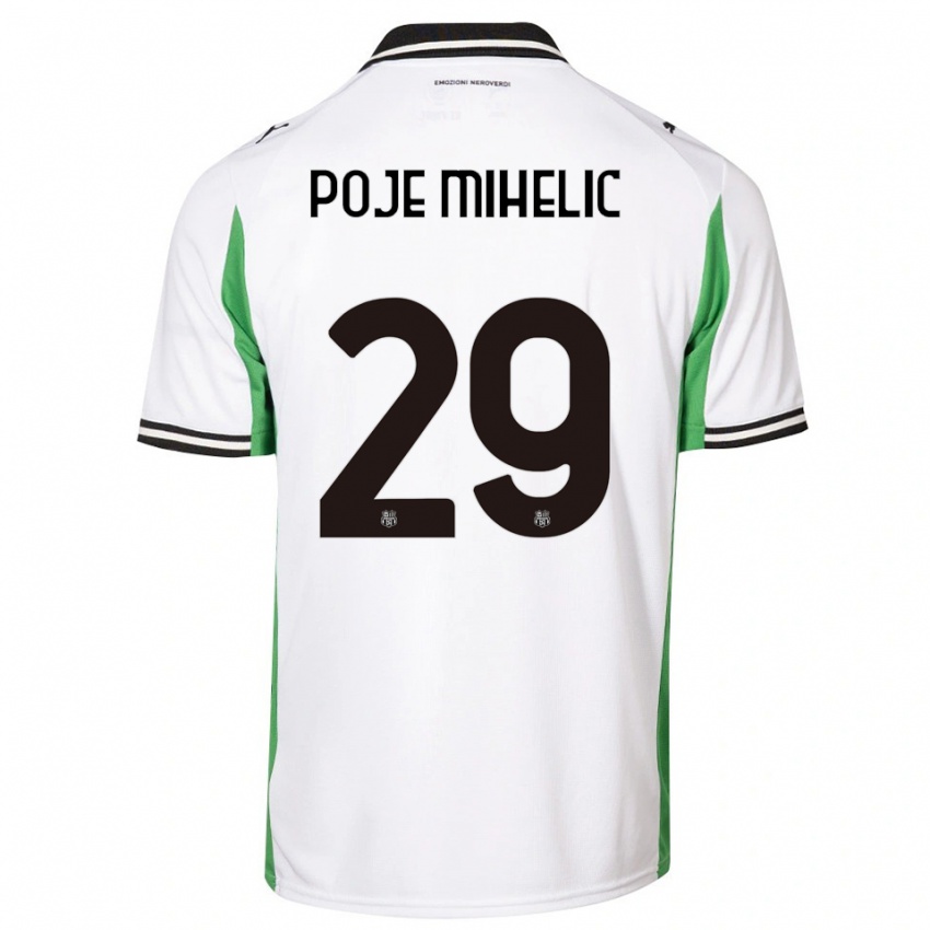 ילדים נאג׳ה פויה מיחליץ׳ #29 לבן ירוק שחור הרחק ג'רזי 2025/26 חולצה קצרה