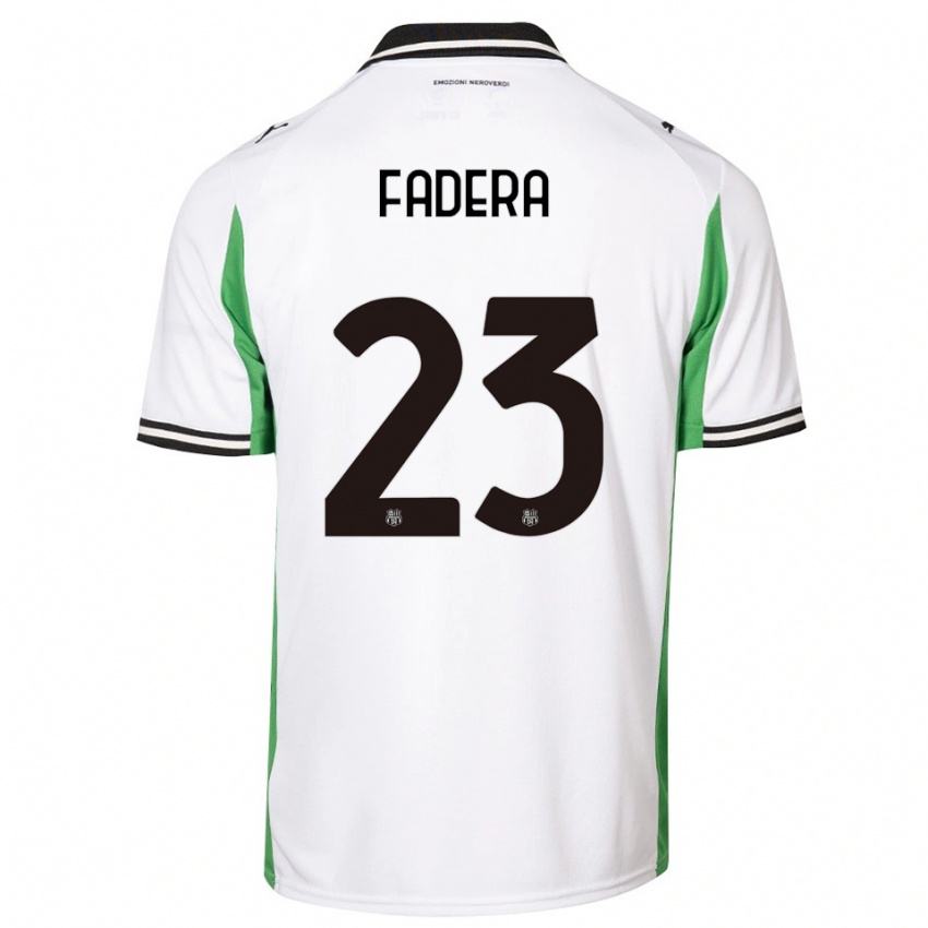 ילדים אליו פאדרה #23 לבן ירוק שחור הרחק ג'רזי 2025/26 חולצה קצרה