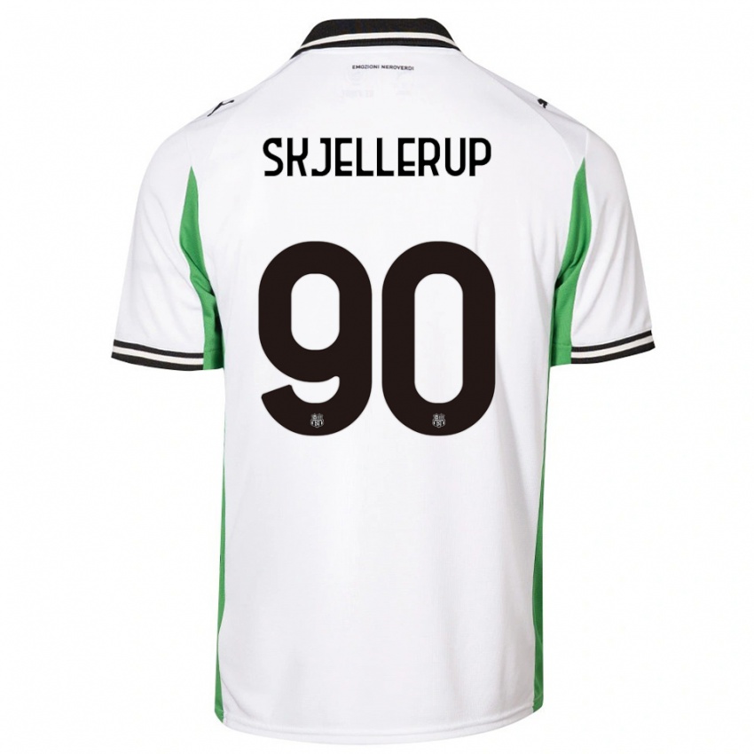 ילדים לאורס שילרופ #90 לבן ירוק שחור הרחק ג'רזי 2025/26 חולצה קצרה